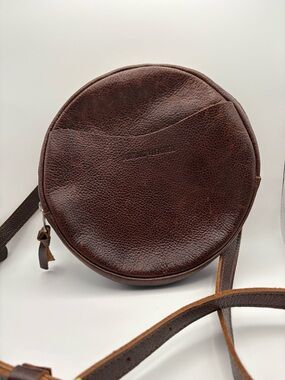 Portland Leather Goods Nutmeg Round Crossbody Bag 8”
